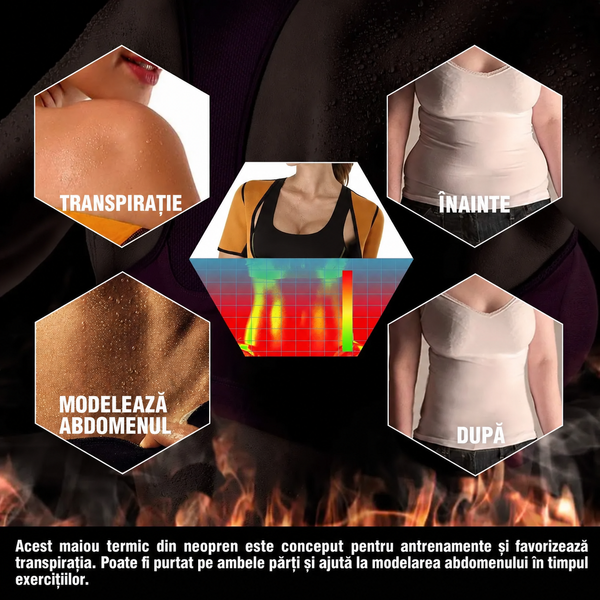 ThermoShape™ – Maiou din neopren cu efect de saună pentru slăbire