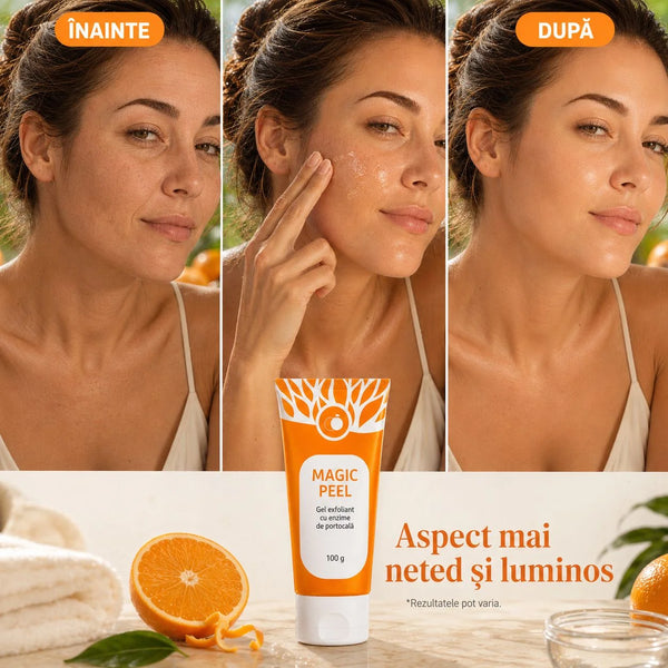 Gel exfoliant pentru piele și corp, cu extract de portocală