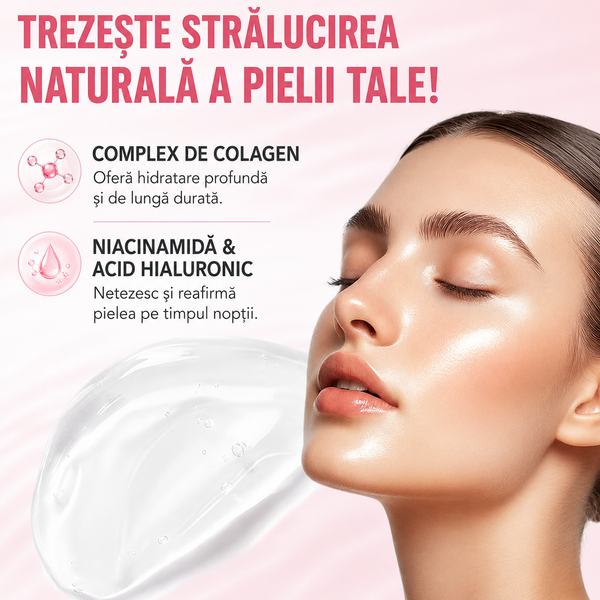 Mască de Noapte cu Colagen + Pensulă CADOU