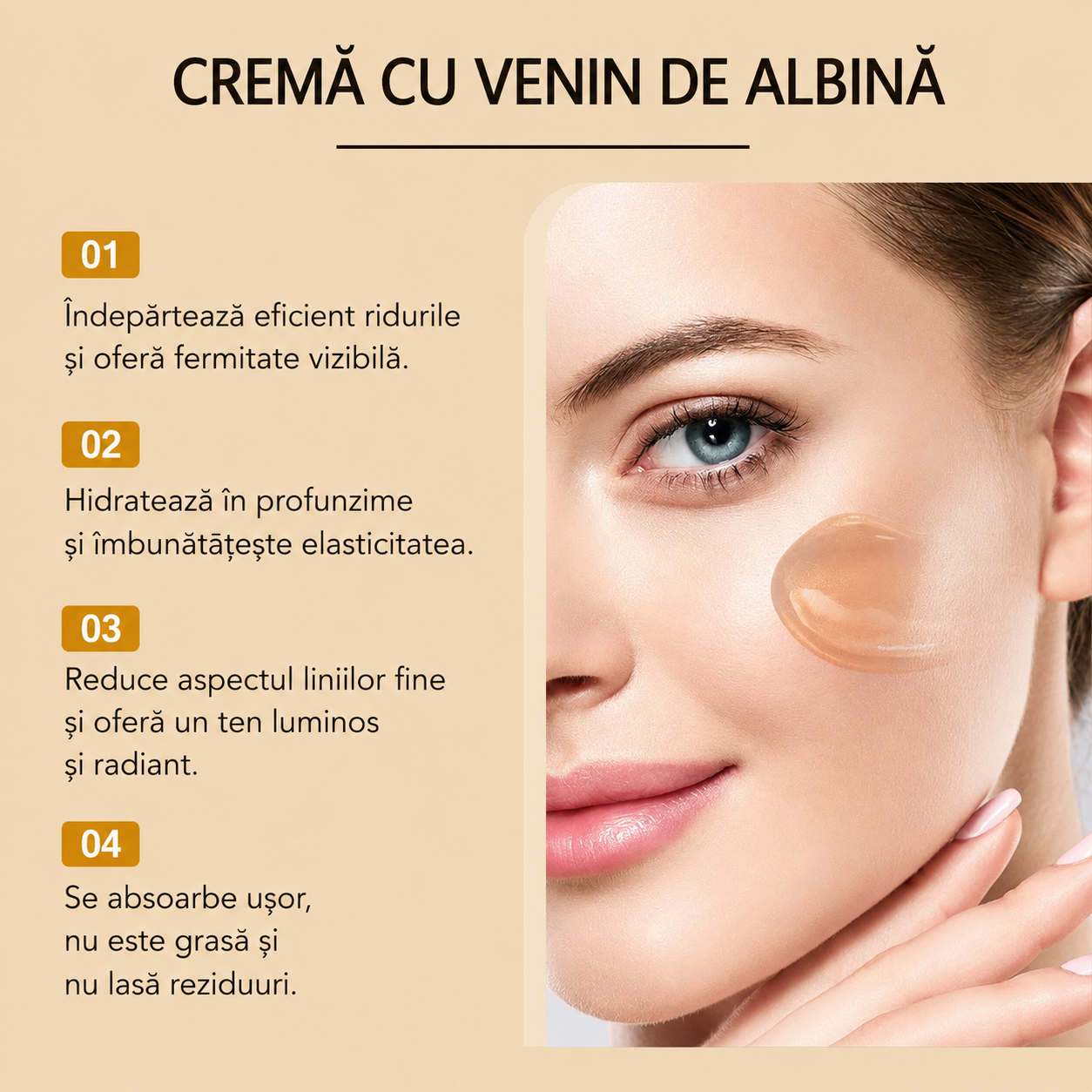 Cremă Minune cu Venin de Albine