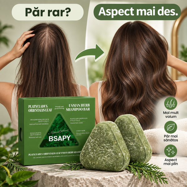Săpun Natural Anti-Mătreață și Anti-Cădere cu 12 Extracte din Plante