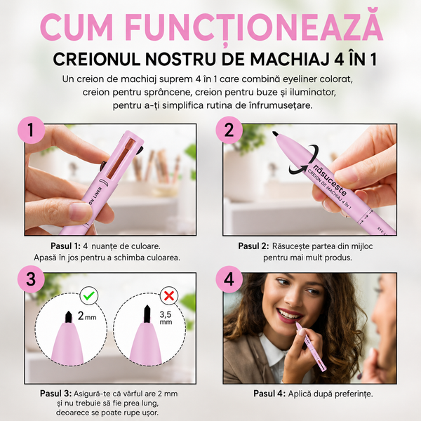 Creion Magic de Machiaj 4 în 1