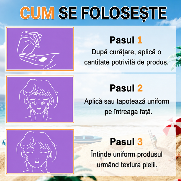 Primer Corector 3 în 1 cu SPF 50 pentru Ten