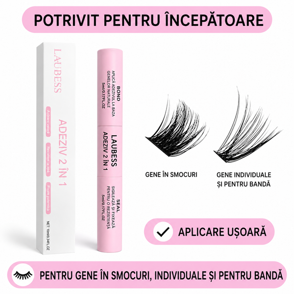 Adeziv 2 în 1 pentru Gene False ⭐