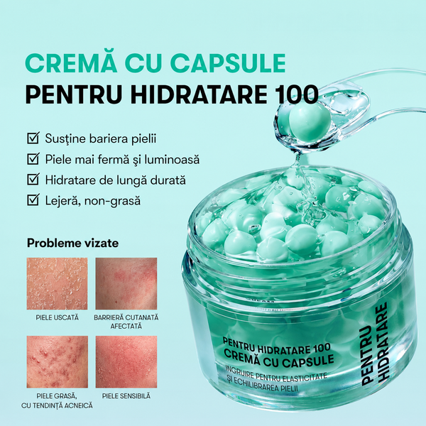 Cremă Coreeană cu Capsule PDRN ⭐