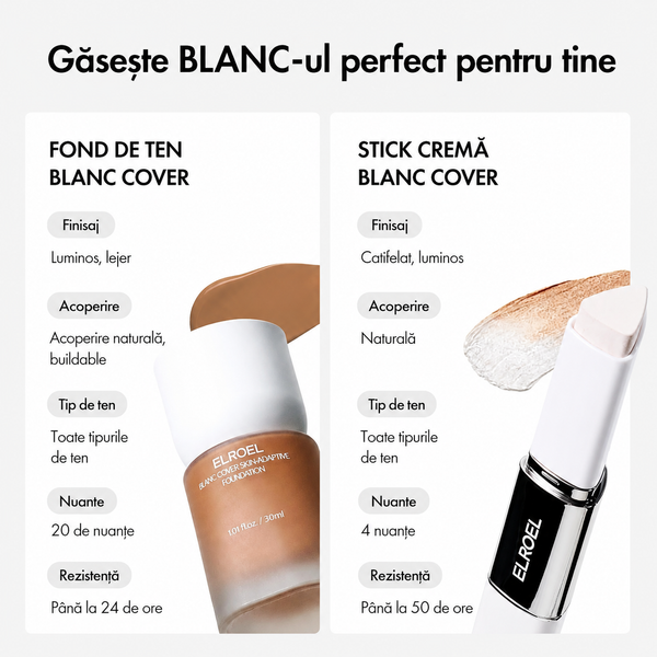 Stick Fond de Ten 2 în 1 cu Pensulă Integrată