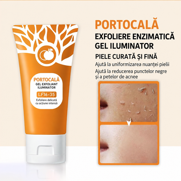 Gel exfoliant pentru piele și corp, cu extract de portocală